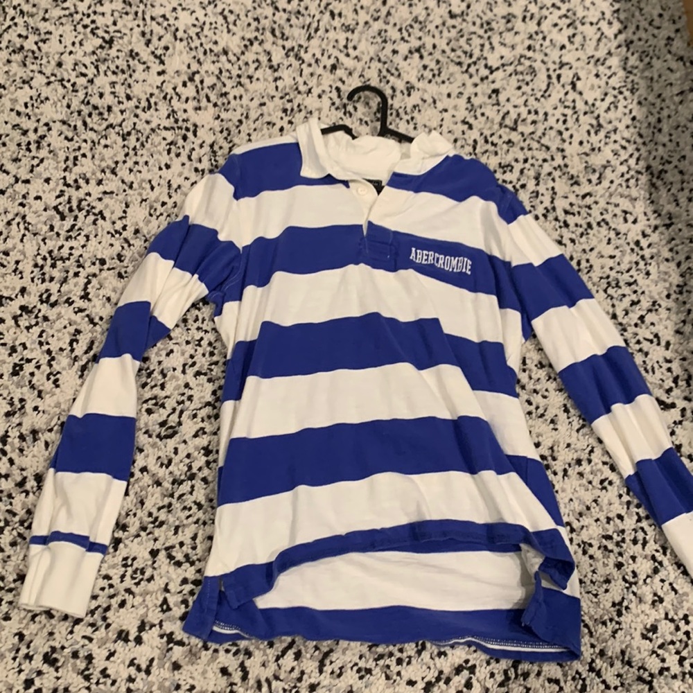 Abercrombie rugby shirt mens large
